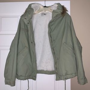 Green coat